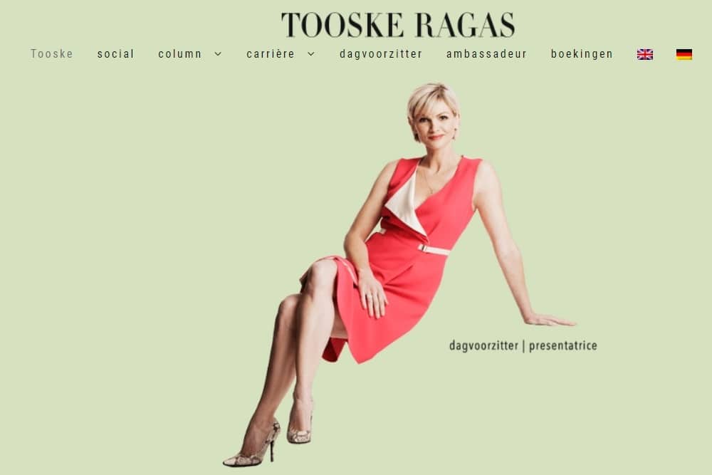 Tooske Ragas Printscreen website