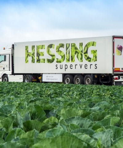 Hessing Supervers vrachtwagen De Bruijn PR groente