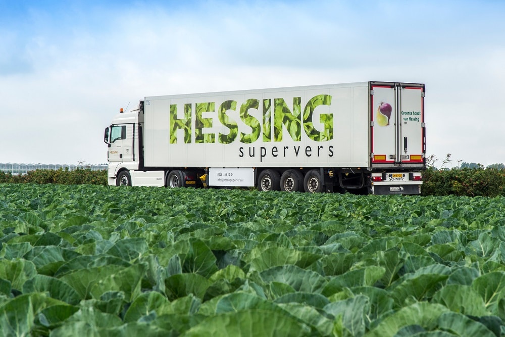 Hessing Supervers vrachtwagen De Bruijn PR groente